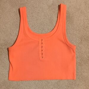 Aerie Orange Cropped Tank